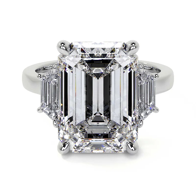 Emerald Cut Diamond Ring, 5.26 CT E VS1