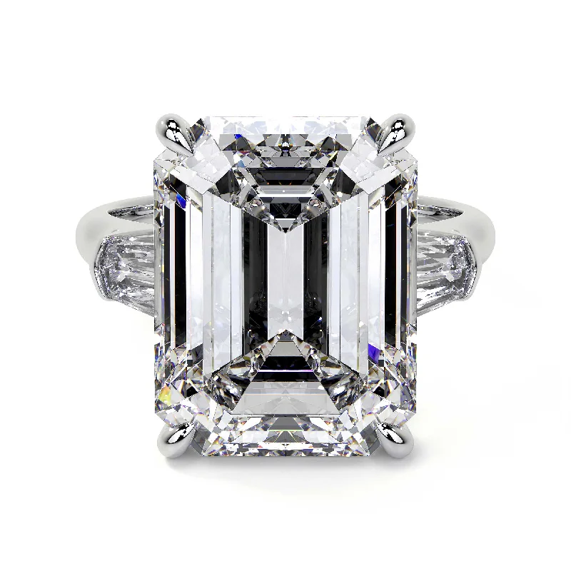 Emerald Cut Diamond Ring, 5 CT