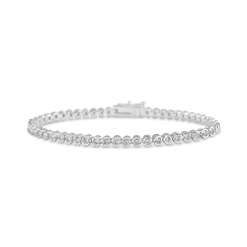 Bezel CZ Tennis Bracelet