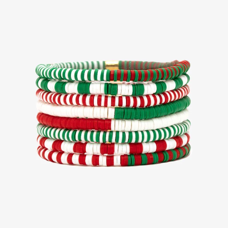 Deck the Halls Stretch Bracelet Set of 8