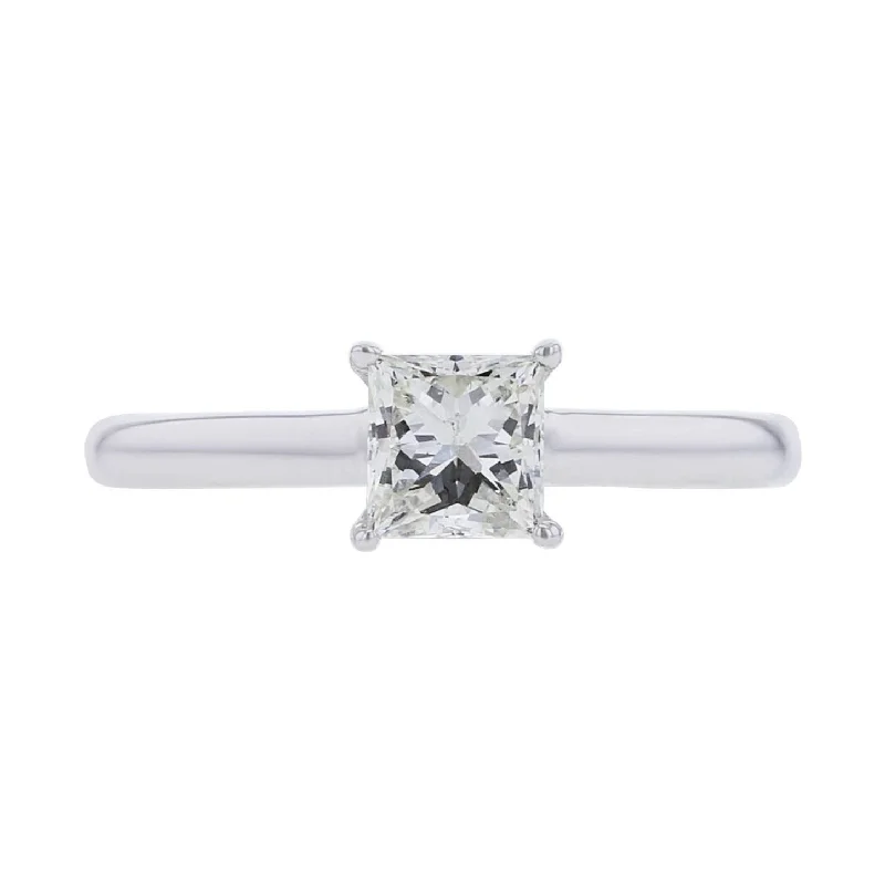 Esme Princess Hidden Halo Ready for Love Diamond Engagement Ring 3/4ct