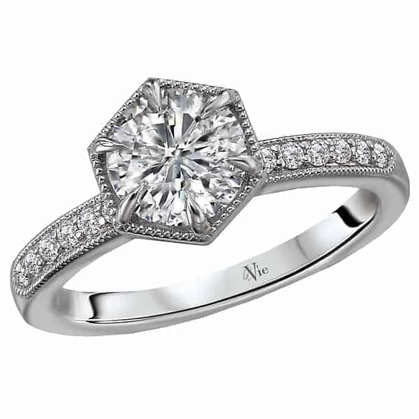 La Vie Hexagon Engagement Ring