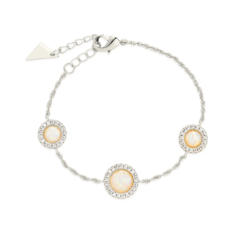 Oasis Opal & CZ Stationed Bracelet