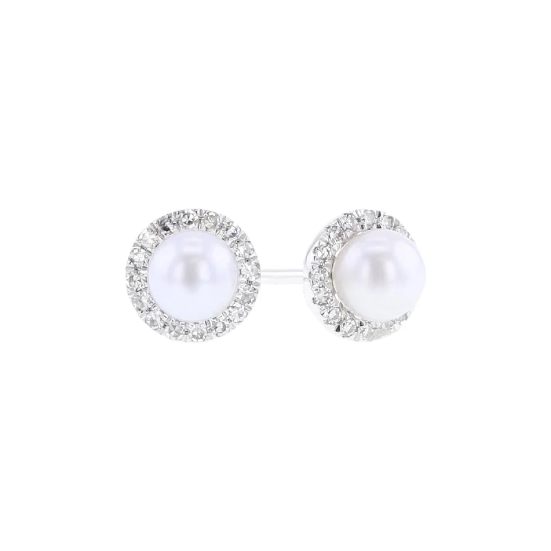 Popsicle Pearl & Diamond Earrings