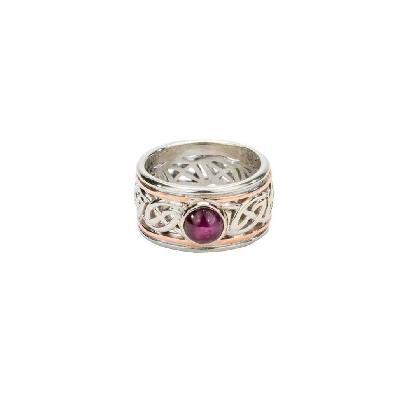 14k White and Rose Gold Ruby 'Isla' Ring