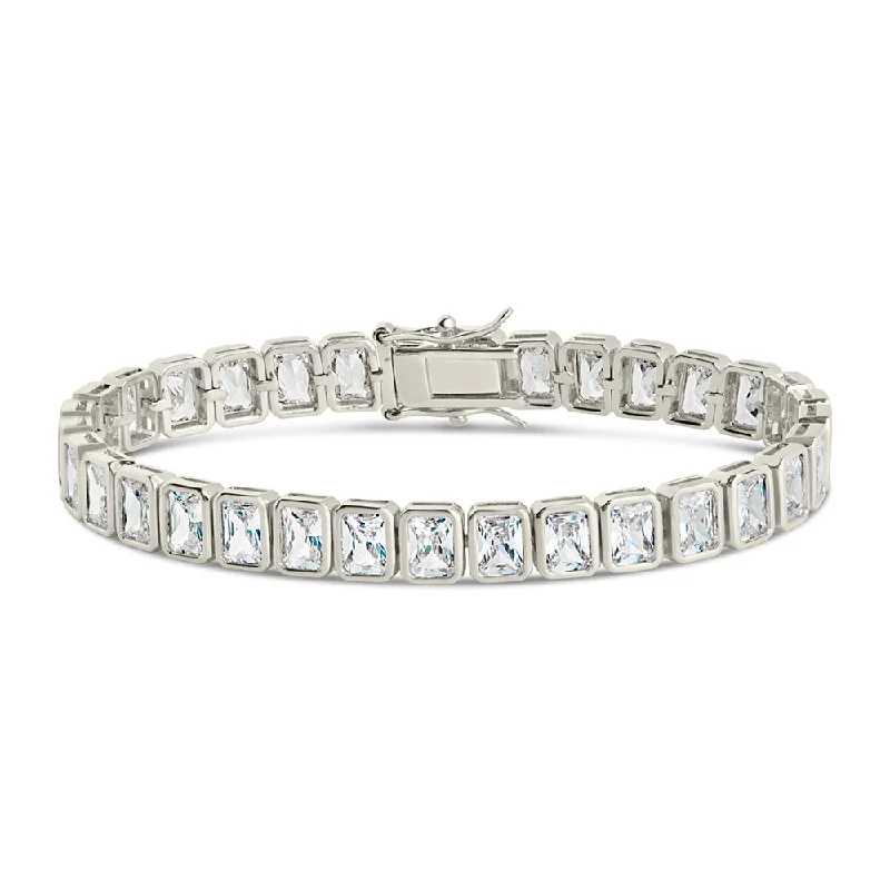 Roxie Bezel CZ Tennis Bracelet