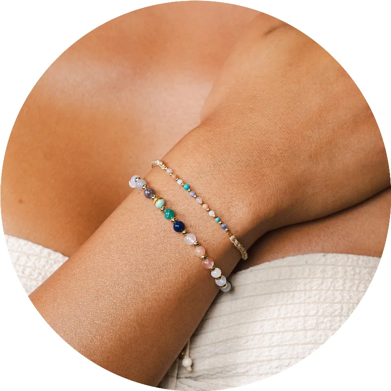 Spiritual Healer 4mm + Prana Healing Bracelet Stack