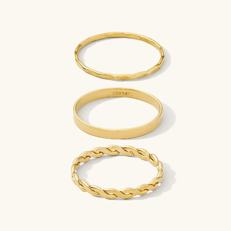 Statement Stacking Ring Set