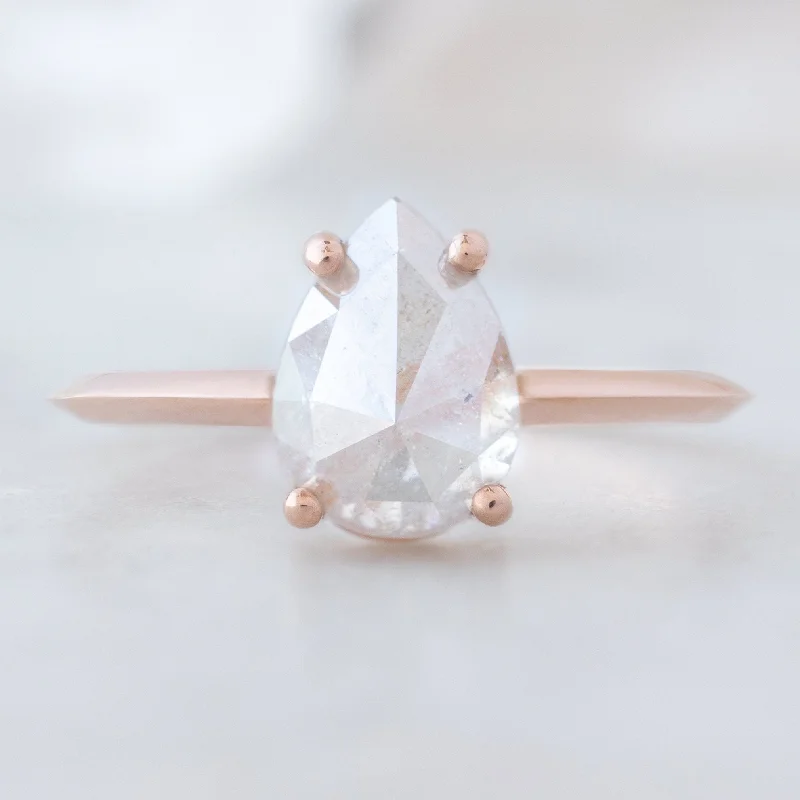 The Bryn Ring | 1.76ct Pear Pink Diamond in 14K Rose Gold