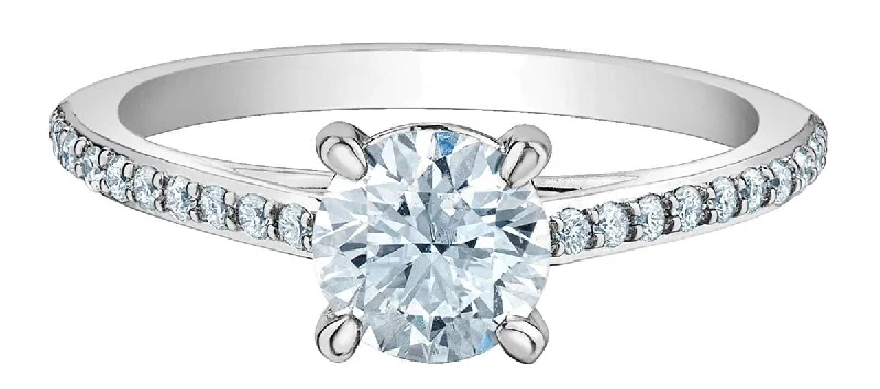 White Gold Engagement Ring. Featuring Signature Created Lab Grown Diamonds.