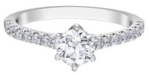 White Gold Canadian Diamond Engagement Ring.