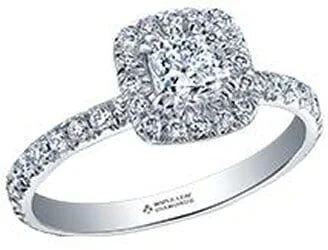 White Gold Canadian Diamond Engagement Ring.