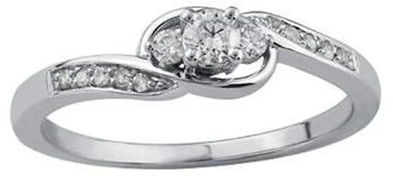 White Gold Diamond Engagement Ring