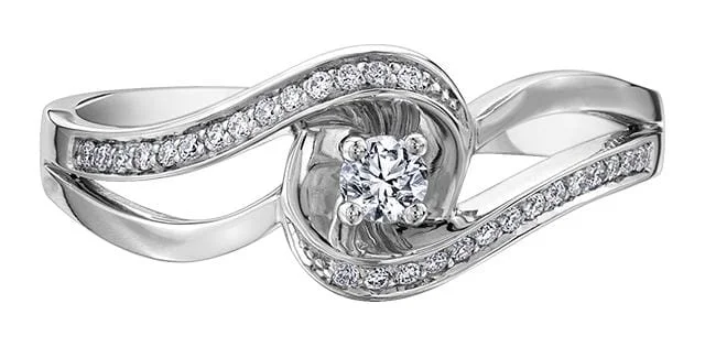 White Gold Diamond Engagement Ring.