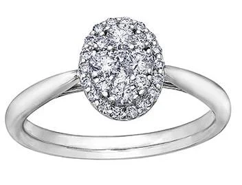 White Gold Diamond Engagement Ring.