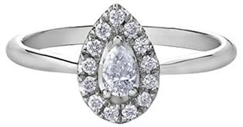 White Gold Diamond Engagement Ring.