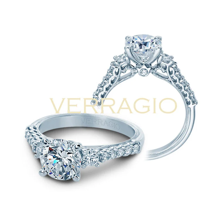 Verragio 14K White Gold Diamond Engagement Ring Renaissance-905R7